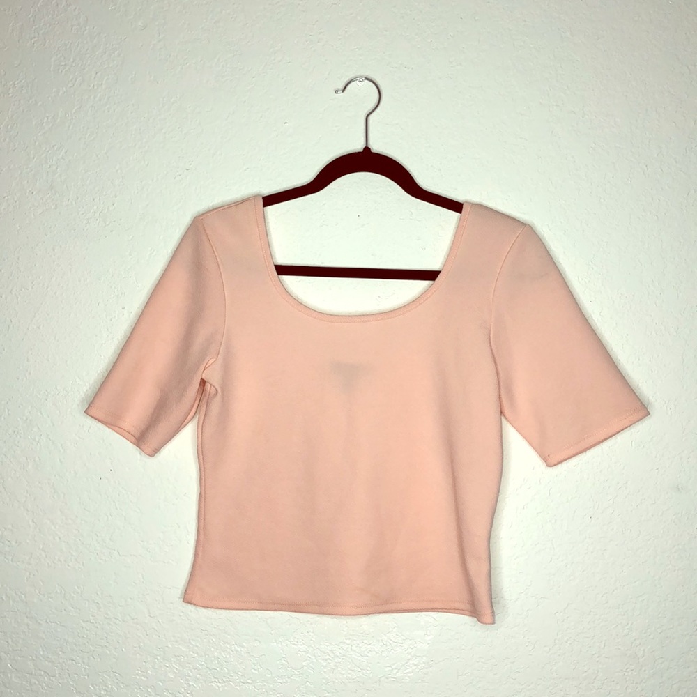Peach Crop Top